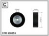 CAFFARO 500053 Deflection/Guide Pulley, v-ribbed belt